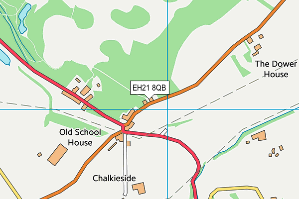 EH21 8QB map - OS VectorMap District (Ordnance Survey)