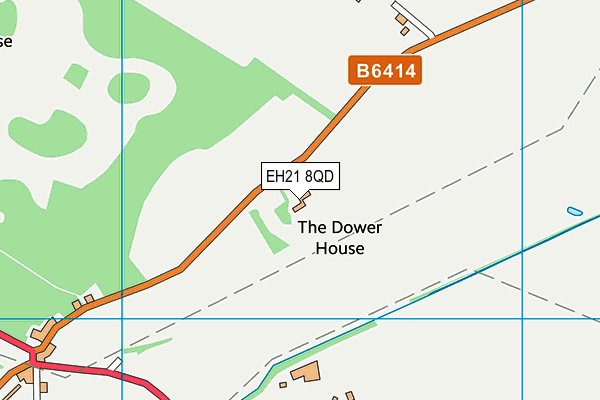 EH21 8QD map - OS VectorMap District (Ordnance Survey)