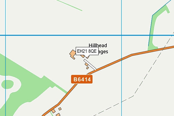 EH21 8QE map - OS VectorMap District (Ordnance Survey)