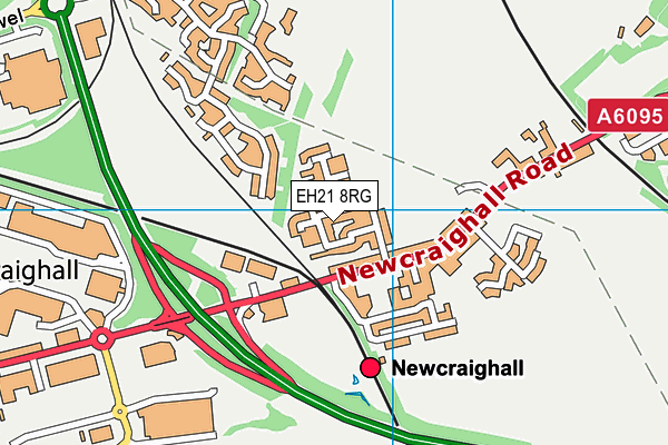 EH21 8RG map - OS VectorMap District (Ordnance Survey)