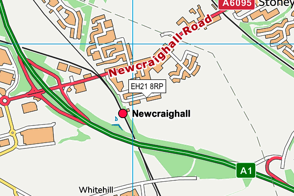 EH21 8RP map - OS VectorMap District (Ordnance Survey)