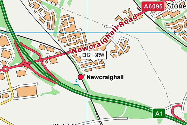 EH21 8RW map - OS VectorMap District (Ordnance Survey)