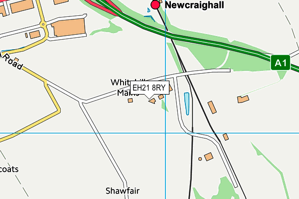 EH21 8RY map - OS VectorMap District (Ordnance Survey)