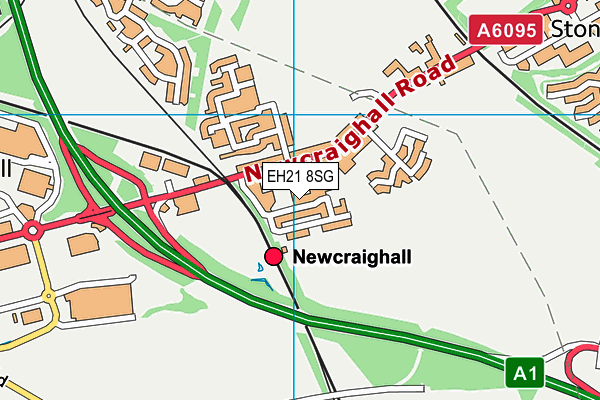 EH21 8SG map - OS VectorMap District (Ordnance Survey)