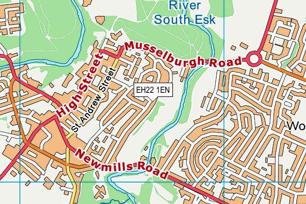 EH22 1EN map - OS VectorMap District (Ordnance Survey)