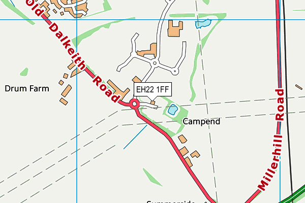 EH22 1FF map - OS VectorMap District (Ordnance Survey)