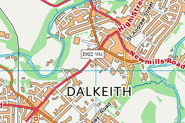 Map of THE BUSINESS SHOP (LOTHIANS) LTD at district scale