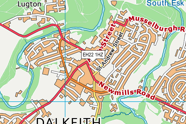 Map of DALKEITH BEAUTY LTD at district scale