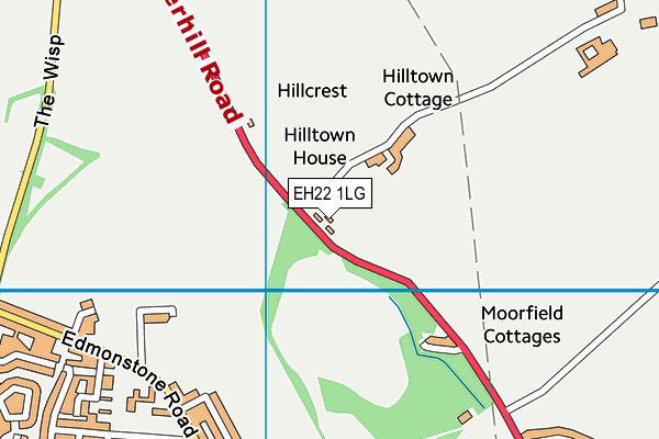 EH22 1LG map - OS VectorMap District (Ordnance Survey)