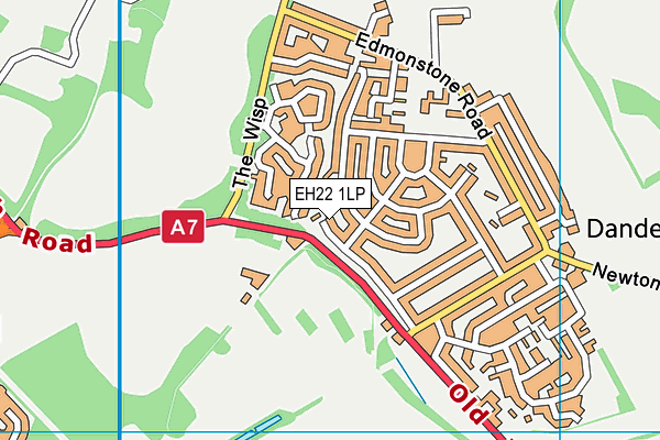 EH22 1LP map - OS VectorMap District (Ordnance Survey)