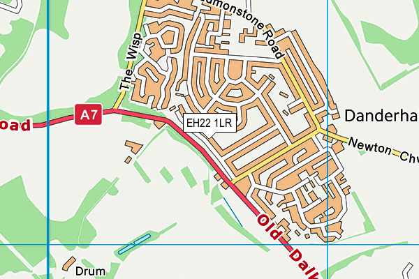 EH22 1LR map - OS VectorMap District (Ordnance Survey)