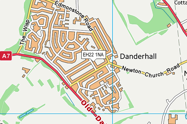 EH22 1NA map - OS VectorMap District (Ordnance Survey)