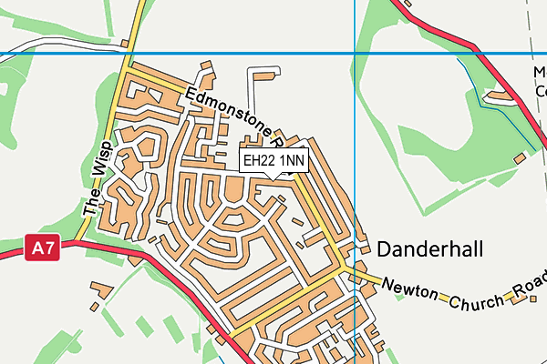 EH22 1NN map - OS VectorMap District (Ordnance Survey)