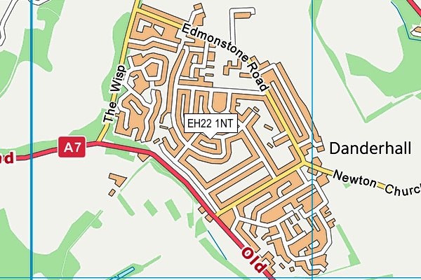 EH22 1NT map - OS VectorMap District (Ordnance Survey)