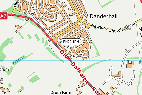 EH22 1PN map - OS VectorMap District (Ordnance Survey)