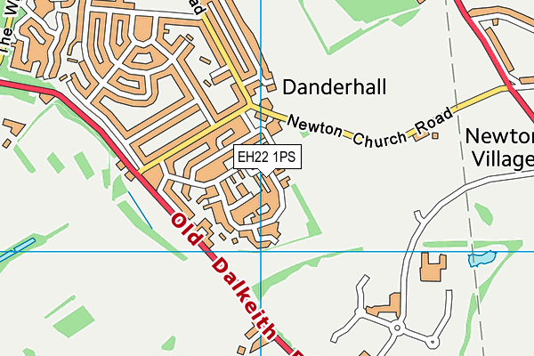 EH22 1PS map - OS VectorMap District (Ordnance Survey)