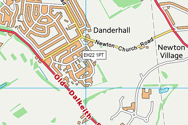 EH22 1PT map - OS VectorMap District (Ordnance Survey)