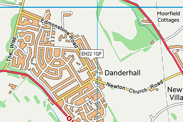 EH22 1QF map - OS VectorMap District (Ordnance Survey)