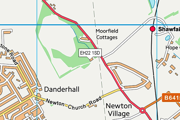 EH22 1SD map - OS VectorMap District (Ordnance Survey)