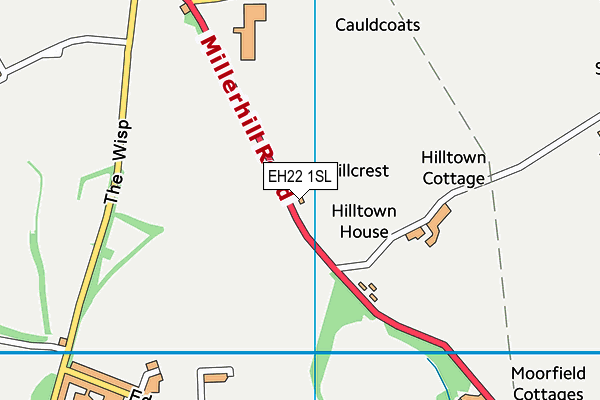 EH22 1SL map - OS VectorMap District (Ordnance Survey)