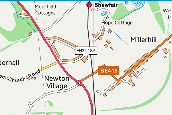 EH22 1SP map - OS VectorMap District (Ordnance Survey)