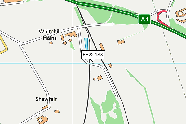 EH22 1SX map - OS VectorMap District (Ordnance Survey)