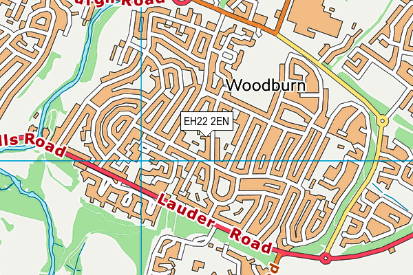 EH22 2EN map - OS VectorMap District (Ordnance Survey)