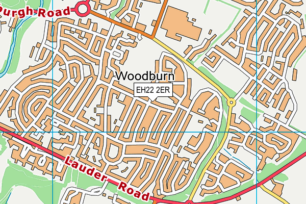 EH22 2ER map - OS VectorMap District (Ordnance Survey)