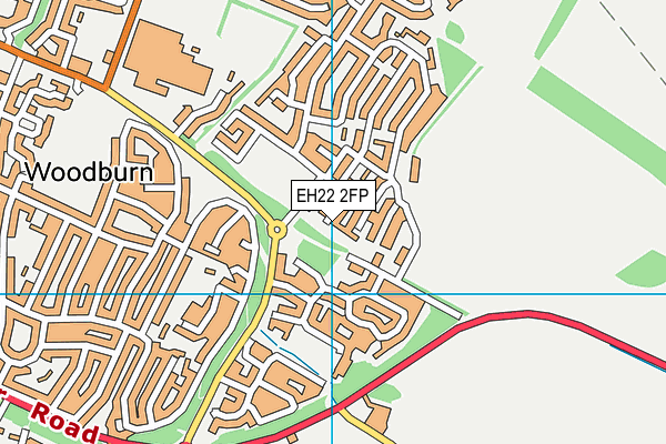 EH22 2FP map - OS VectorMap District (Ordnance Survey)