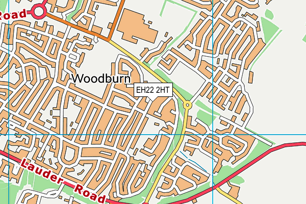 EH22 2HT map - OS VectorMap District (Ordnance Survey)