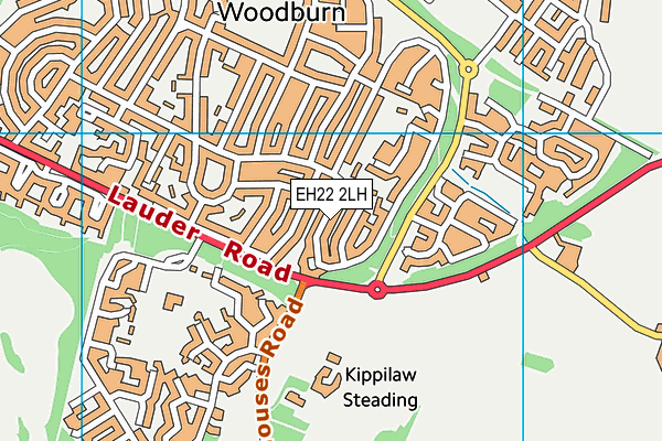 EH22 2LH map - OS VectorMap District (Ordnance Survey)