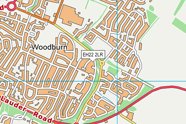 EH22 2LR map - OS VectorMap District (Ordnance Survey)