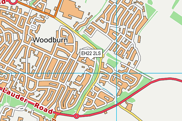 EH22 2LS map - OS VectorMap District (Ordnance Survey)