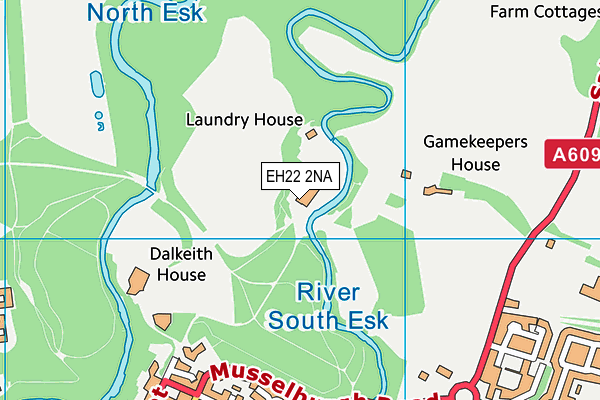 EH22 2NA map - OS VectorMap District (Ordnance Survey)