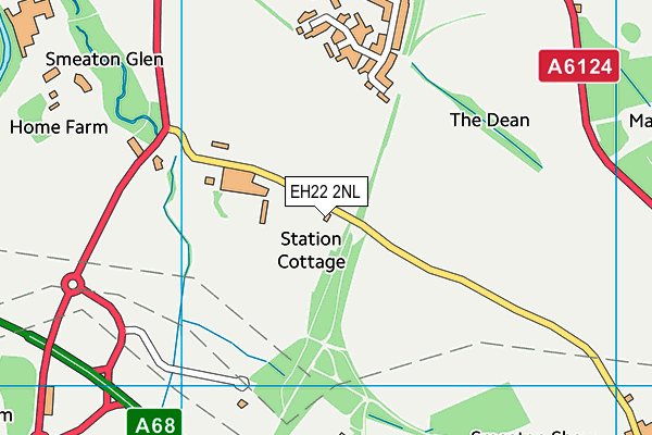 EH22 2NL map - OS VectorMap District (Ordnance Survey)