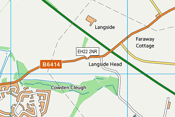 EH22 2NR map - OS VectorMap District (Ordnance Survey)