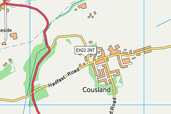 EH22 2NT map - OS VectorMap District (Ordnance Survey)