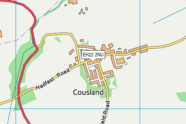 EH22 2NU map - OS VectorMap District (Ordnance Survey)