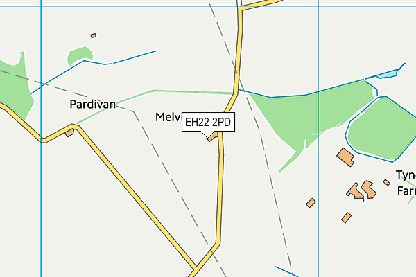 EH22 2PD map - OS VectorMap District (Ordnance Survey)