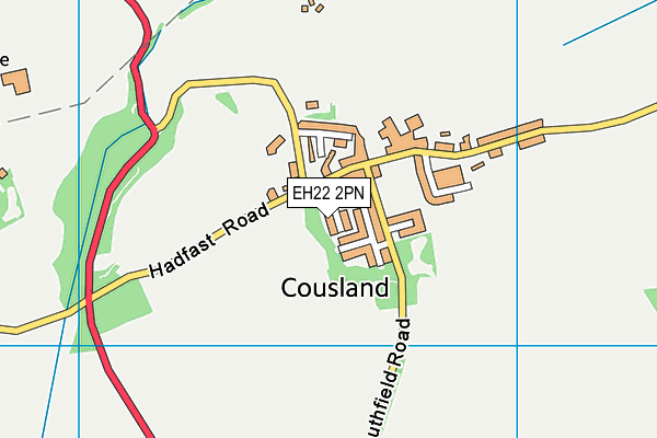 EH22 2PN map - OS VectorMap District (Ordnance Survey)