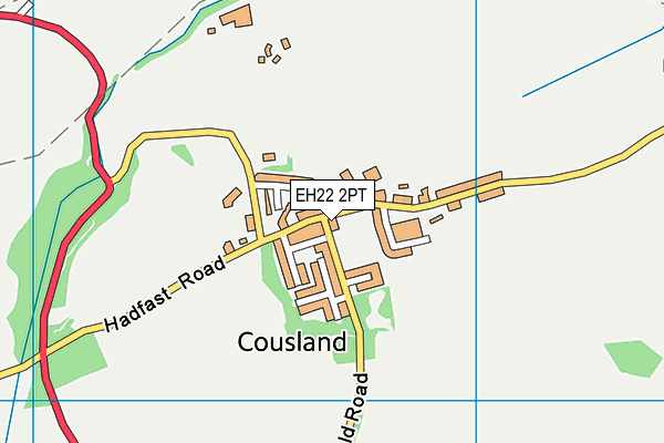 EH22 2PT map - OS VectorMap District (Ordnance Survey)