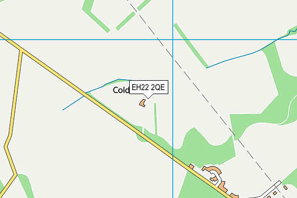 EH22 2QE map - OS VectorMap District (Ordnance Survey)