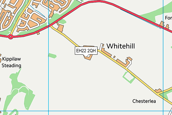 EH22 2QH map - OS VectorMap District (Ordnance Survey)