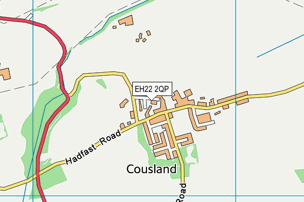 EH22 2QP map - OS VectorMap District (Ordnance Survey)