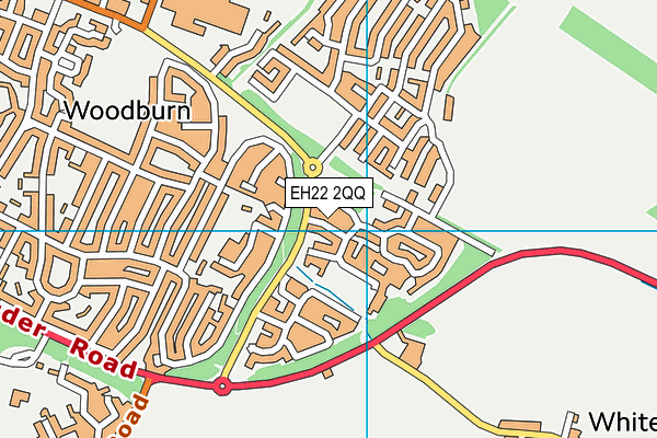 EH22 2QQ map - OS VectorMap District (Ordnance Survey)