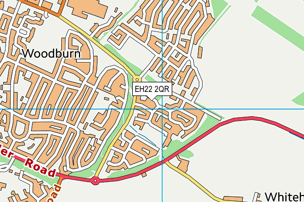 EH22 2QR map - OS VectorMap District (Ordnance Survey)