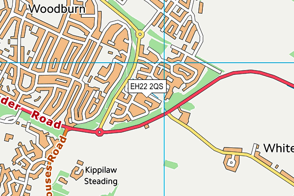 EH22 2QS map - OS VectorMap District (Ordnance Survey)