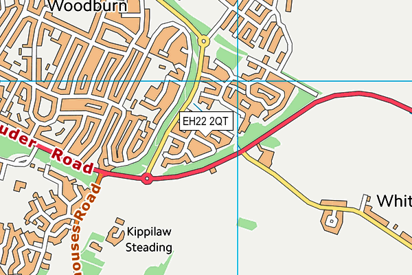 EH22 2QT map - OS VectorMap District (Ordnance Survey)