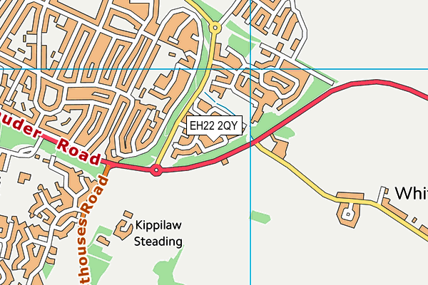 EH22 2QY map - OS VectorMap District (Ordnance Survey)