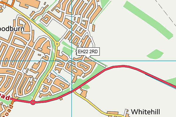 EH22 2RD map - OS VectorMap District (Ordnance Survey)